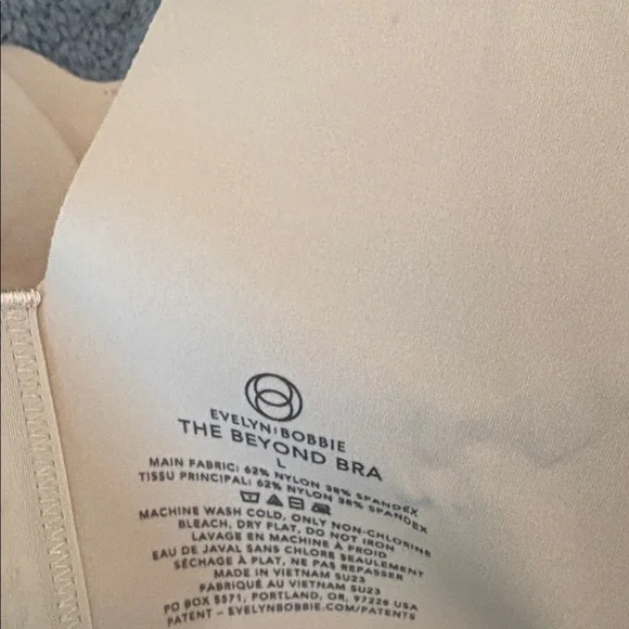 Evelyn Bobbie The Beyond Bra NWOT Sand L - Picture 7 of 8